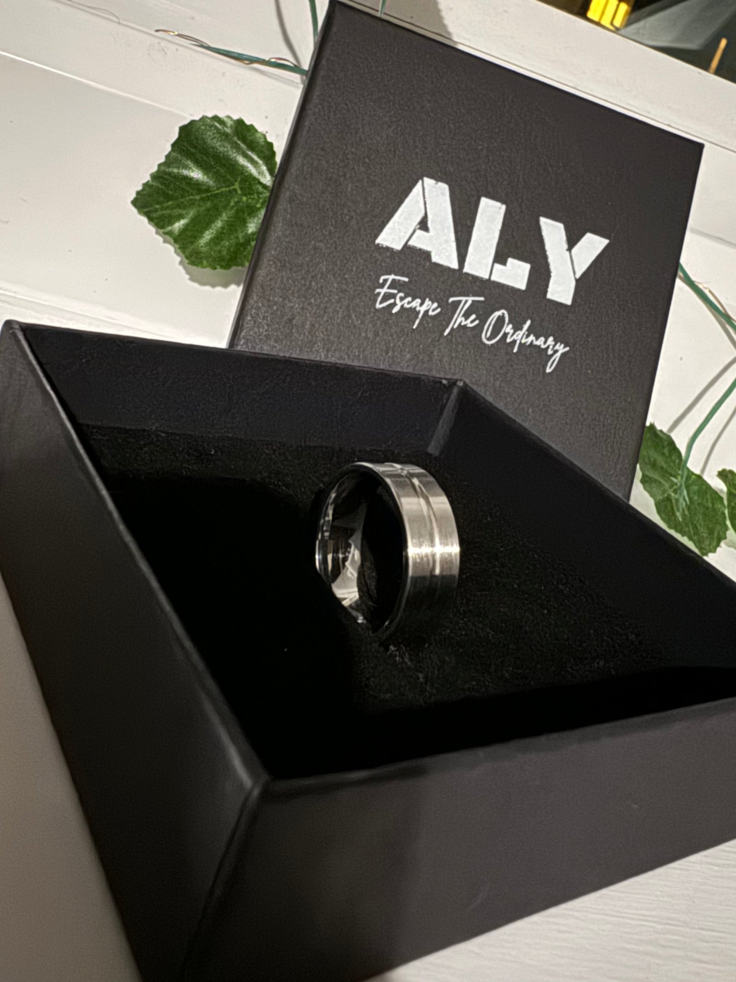 Premium Horizon Groove Ring - ALY Elite Collection