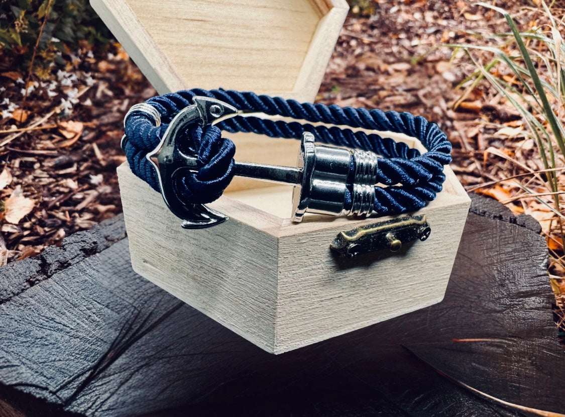 Navy Anchor Bracelet