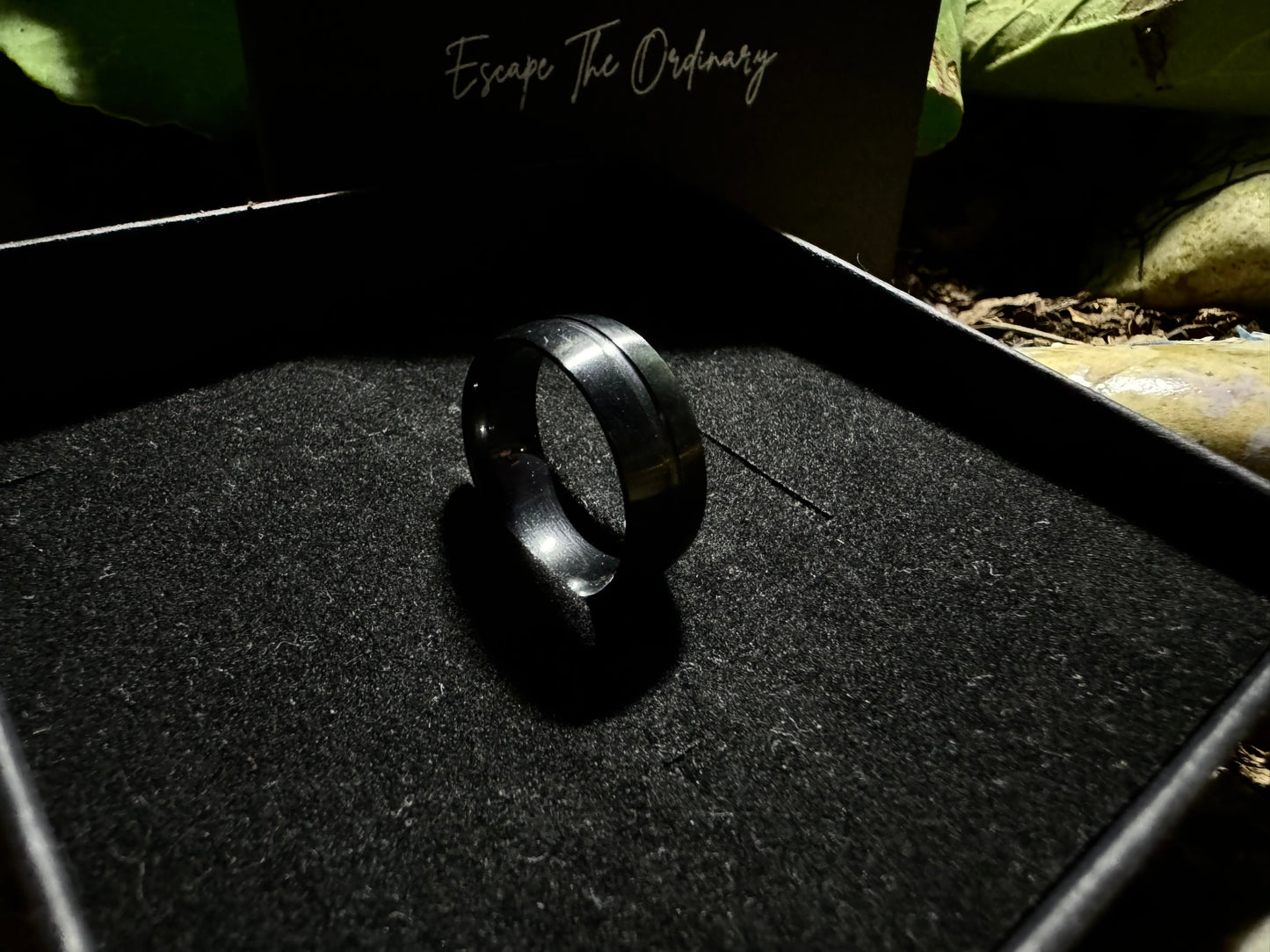 Onyx Edge Black Ring